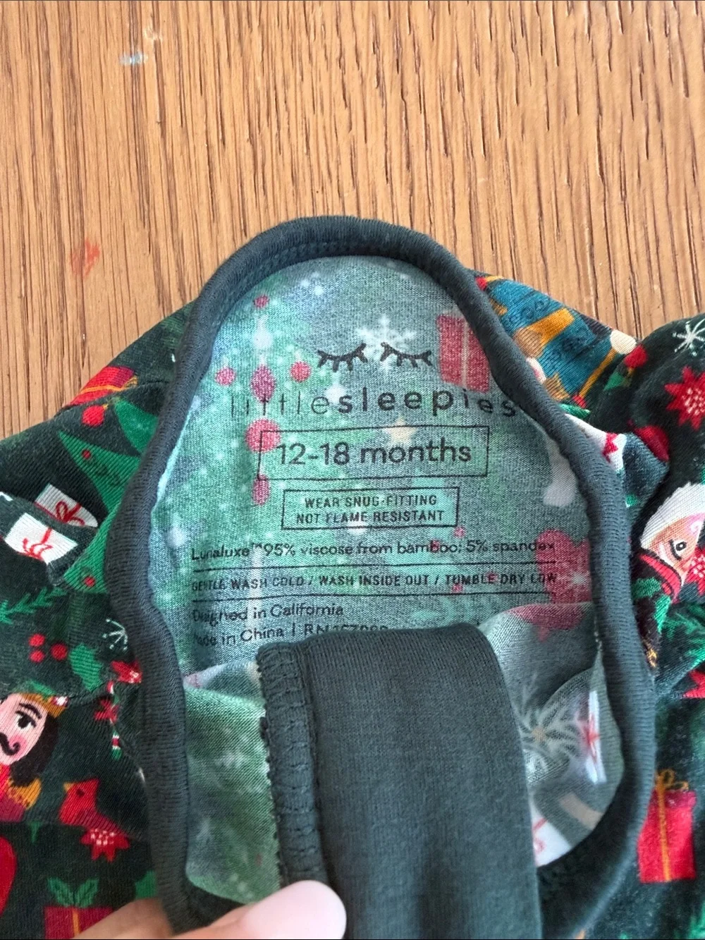 12-18mos Kyte BABY Ghost & Little Sleepies Nutcracker - Zippered Holiday sleeper